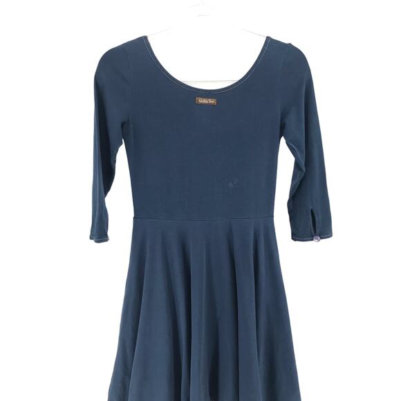 Matilda Jane Paint by Numbers Fairest Navy Knit Dress Womens XS - Picture 8 of 9